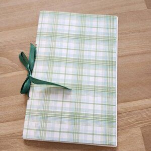 Green Garden Theme Junk Journal Booklet Blank Handmade 8.5 x 5.5" 28 pgs